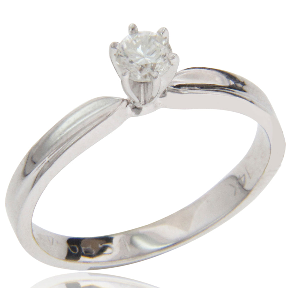ANILLO CON DIAMANTE 0.25CT 14K