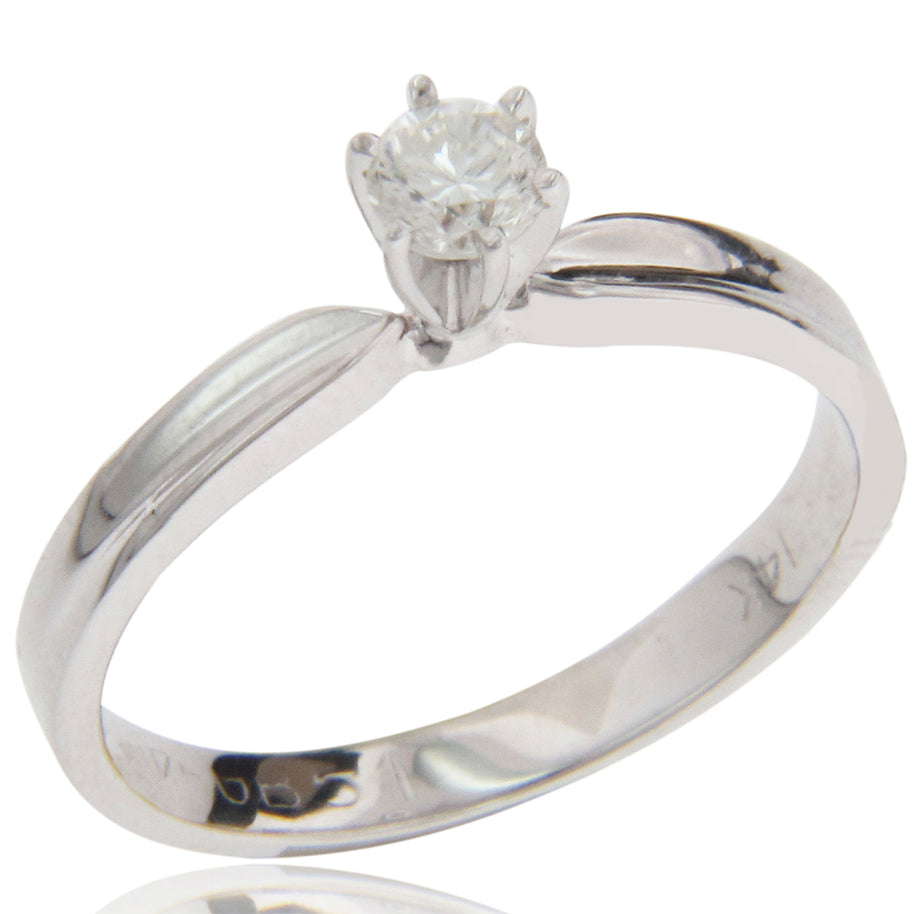 ANILLO CON DIAMANTE 0.25CT 14K