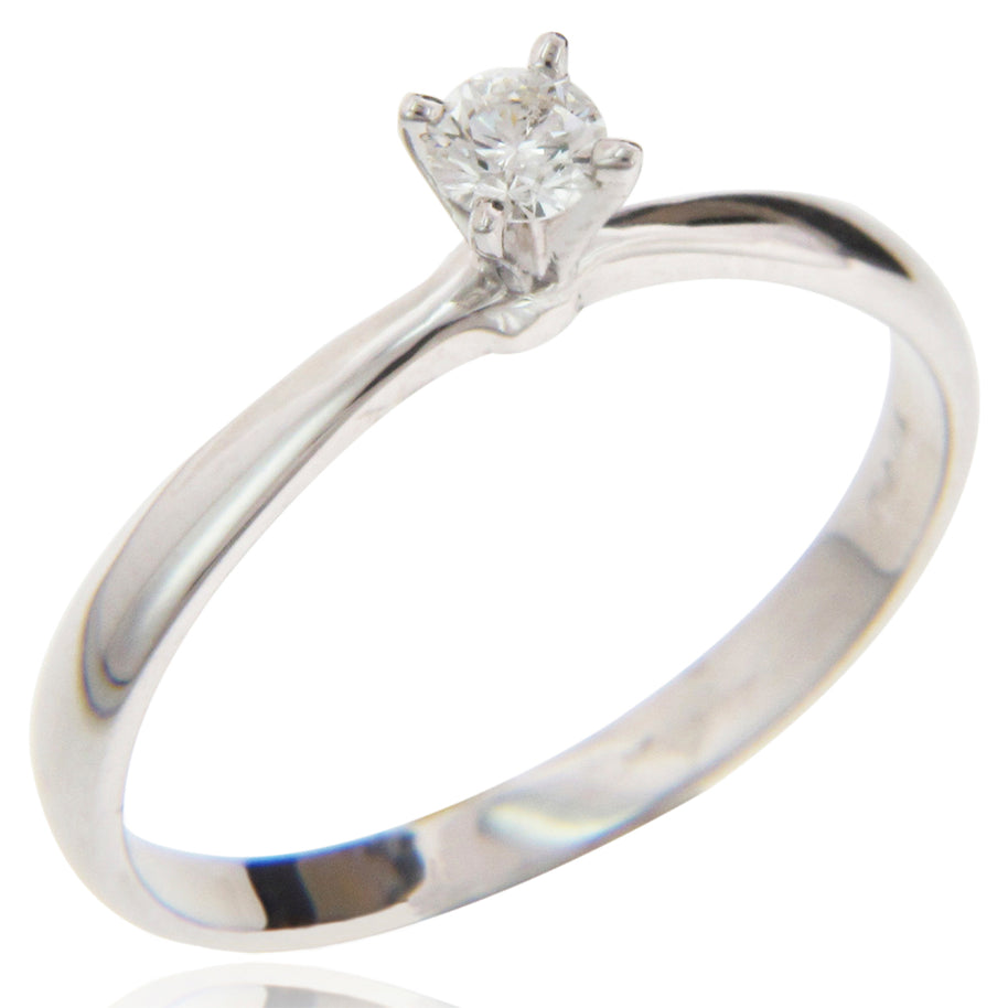 ANILLO CON DIAMANTE 0.24CT 14K