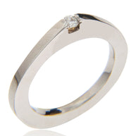 ANILLO CON DIAMANTE 0.07CT 14K