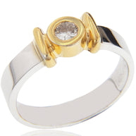 ANILLO CON DIAMANTE 0.30 CT 14K