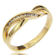 ANILLO CON DIAMANTE 0.08 CT  14K
