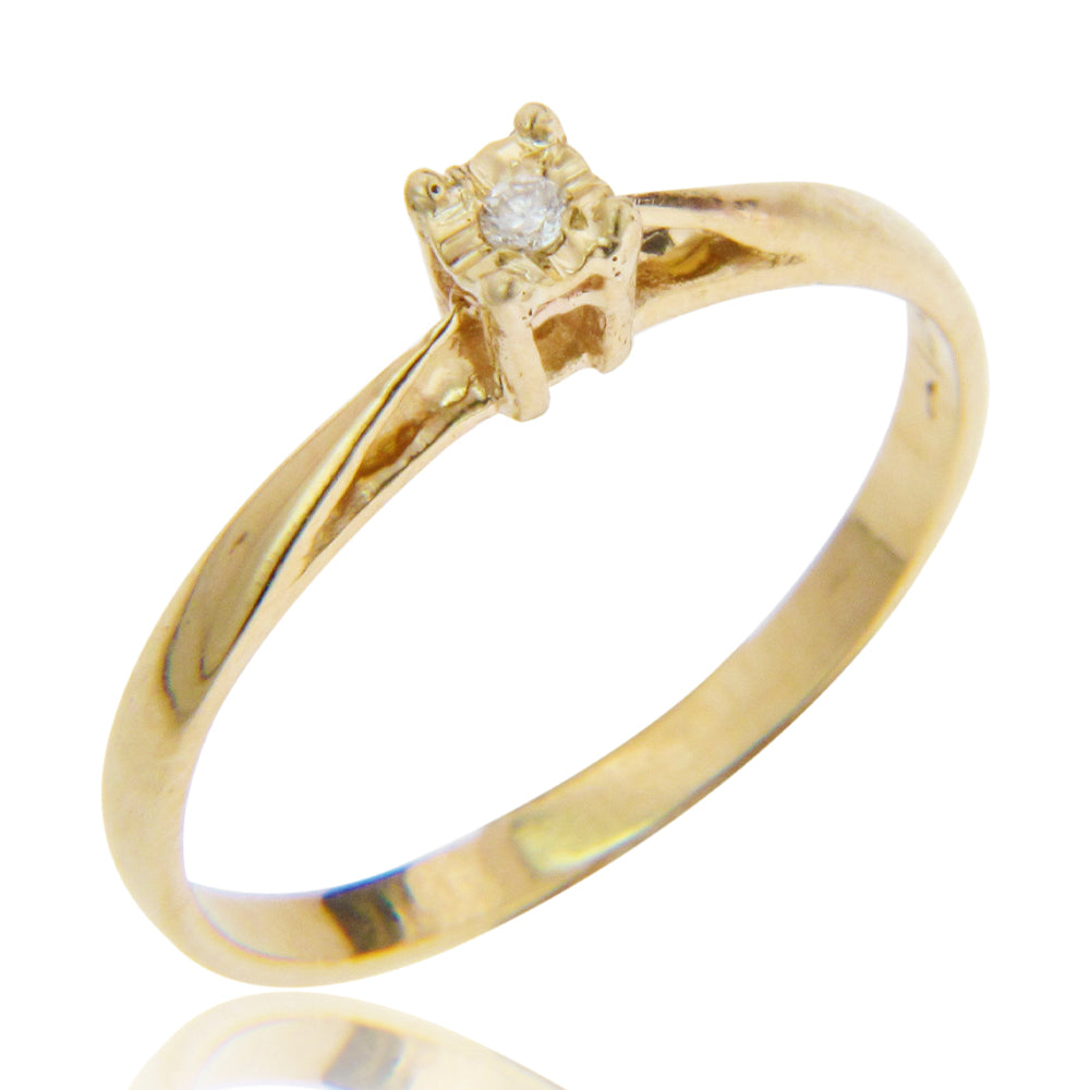 ANILLO CON DIAMANTE 0.03 CT